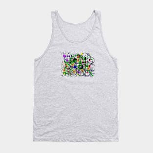 Abstract floral composition Tank Top